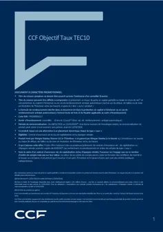 Brochure CCF Objectif Taux TEC10
