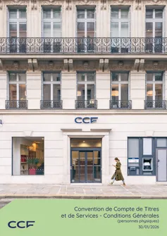 Convention de compte de titres et de services Personnes Physiques au 30 janvier 2026