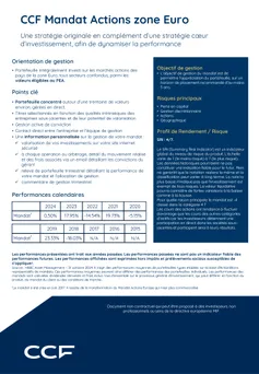 Fiche GD Mandat Actions zone Euro