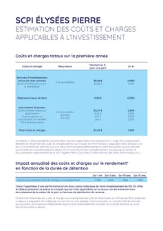 Fiche SCPI Elysées Pierre